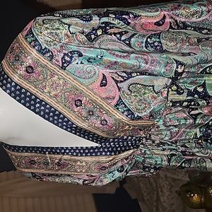 100% Silk Dress Multicolor